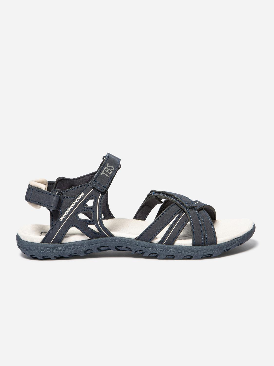 Sandales plates femme navy TREKKER