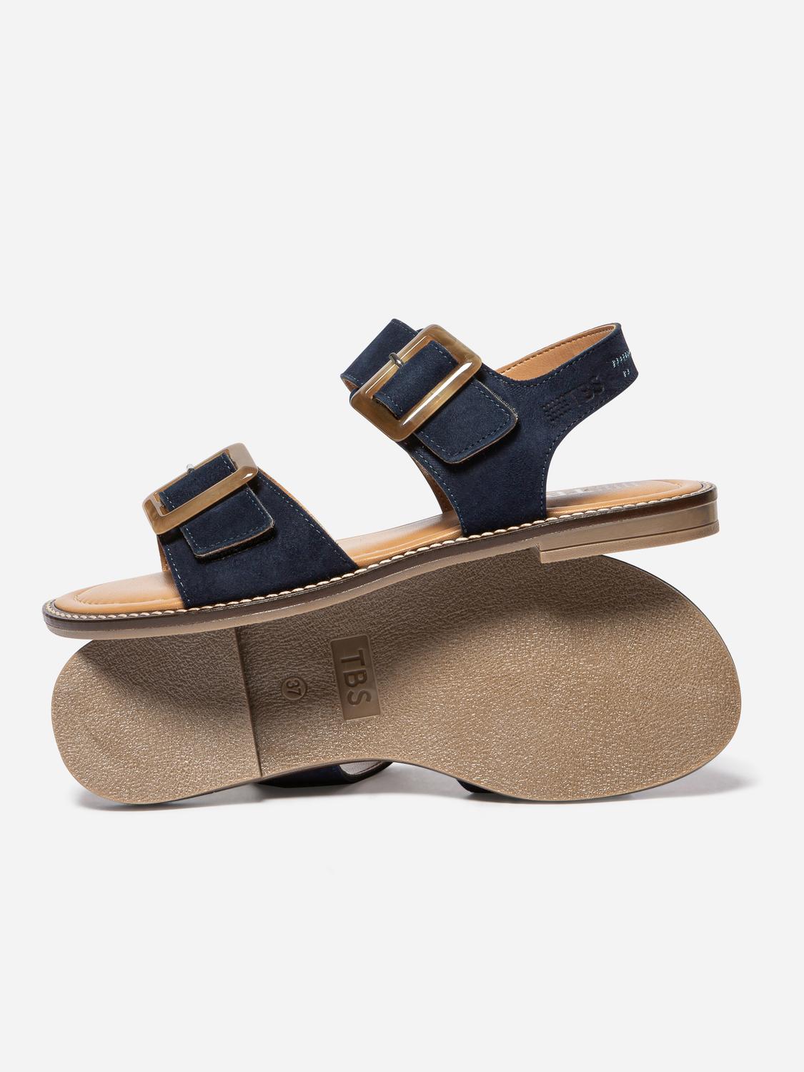 Women's flat sandals Navy ABIGAEL