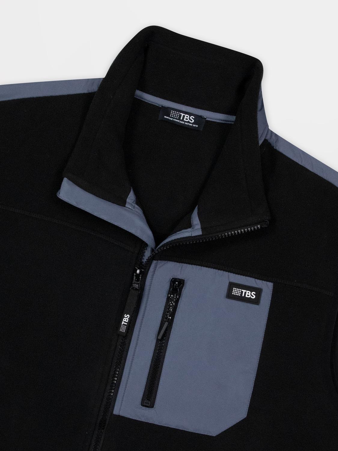Sweat Zippé Homme Noir CADENSAN