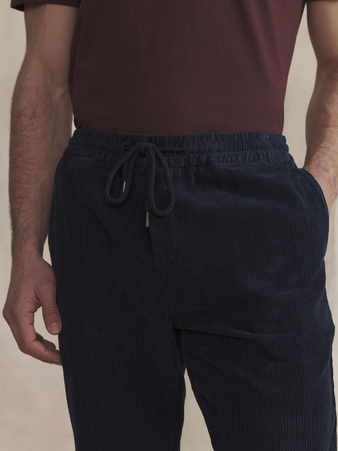 Pantalon Homme Velours Marine RAMINJOG