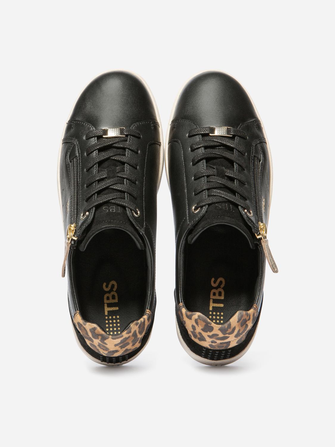 Tennis Noir Leopard VINISIA Tennis Noir Leopard VINISIA