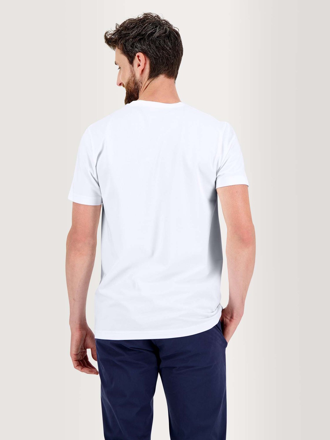 Tee Shirt Homme Micro Piqué Stretch Blanc