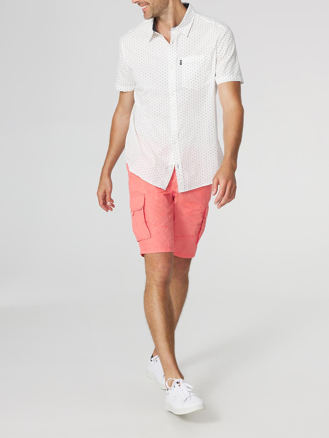 Chemise Homme Coupe Regular Popeline Blanc HELYOCHA