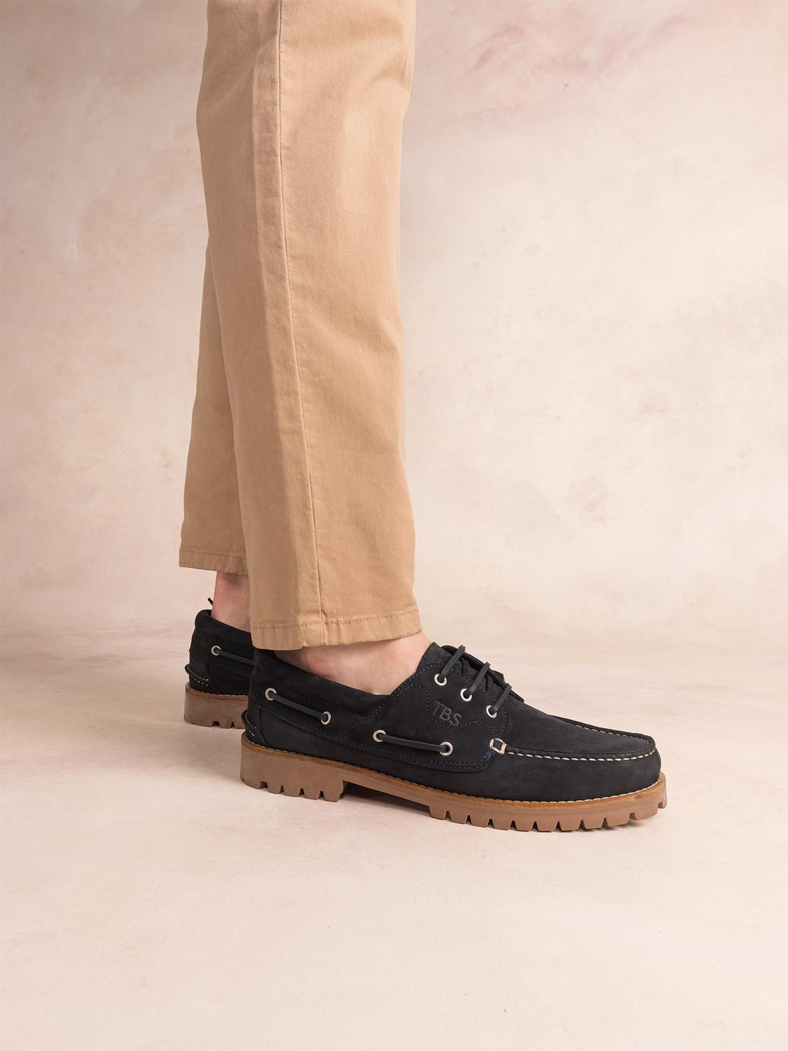 Chaussures Bateau Nubuck Navy RAYNOLD