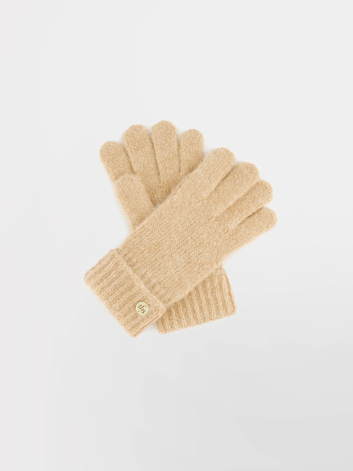 Gants Femme Tricot Matière Recyclée Beige LUDIVINE