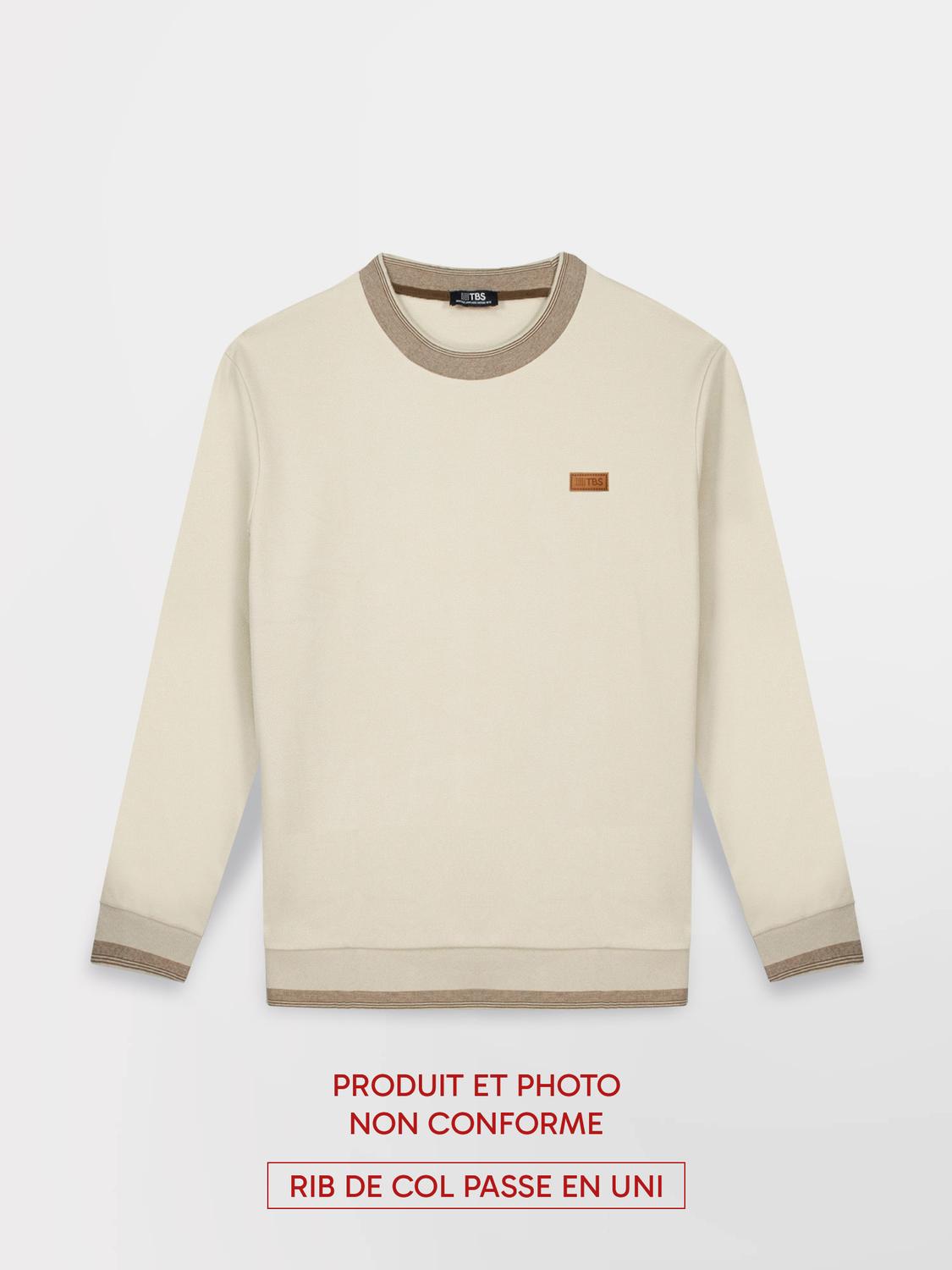 Sweat Homme Beige LEANNRON