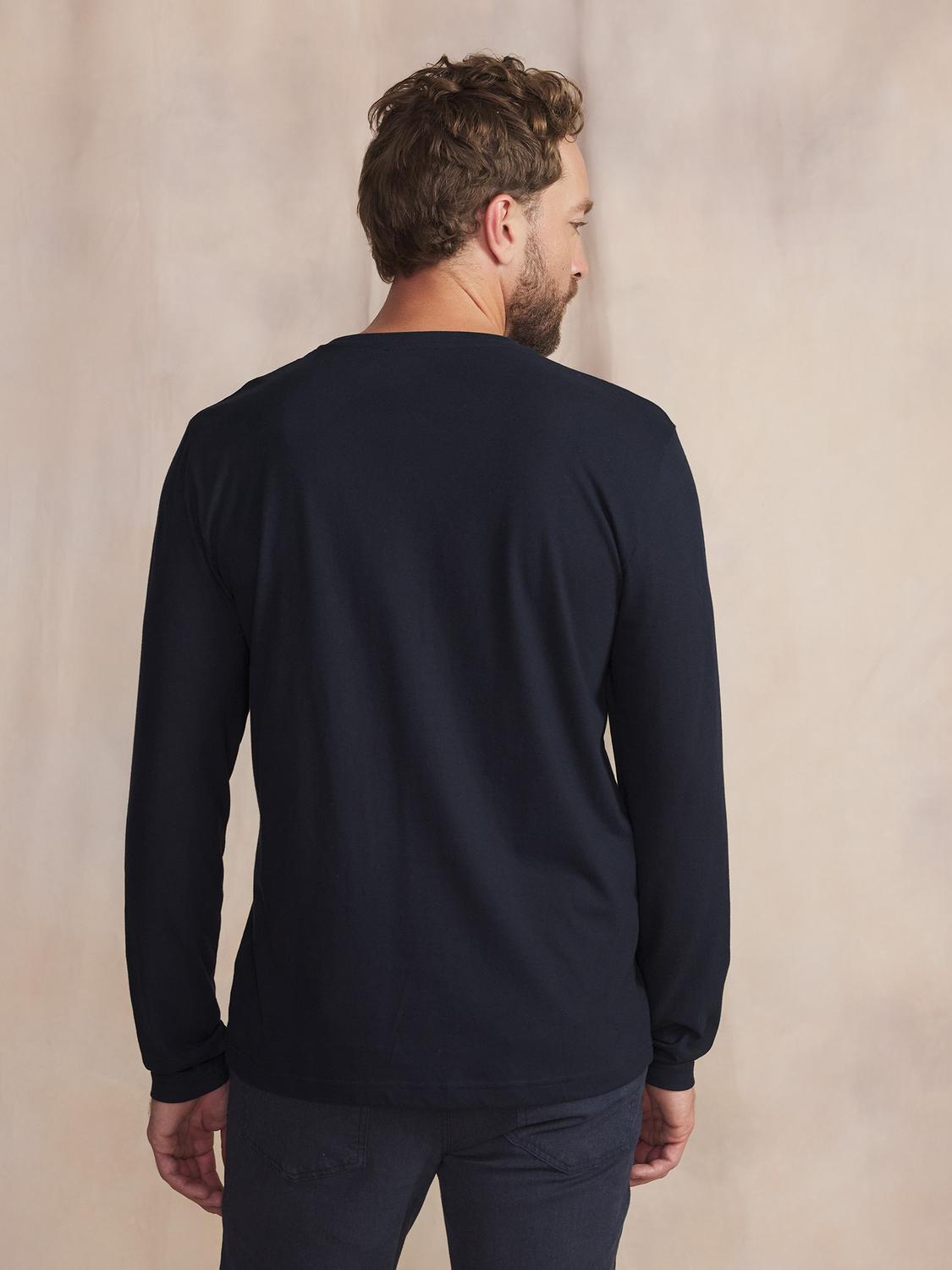 T-Shirt Marine Manches Longues Bleu PIERELON T-Shirt Marine Manches Longues Bleu PIERELON