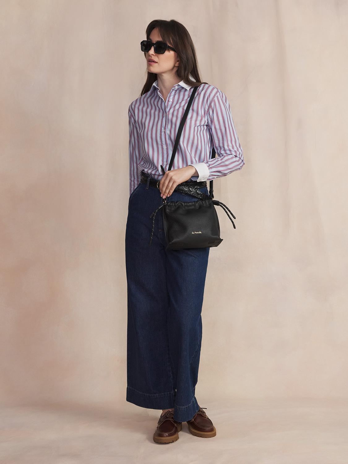 Chemise Chambray Manches Longues Bleu EMMIECHE Chemise Chambray Manches Longues Bleu EMMIECHE