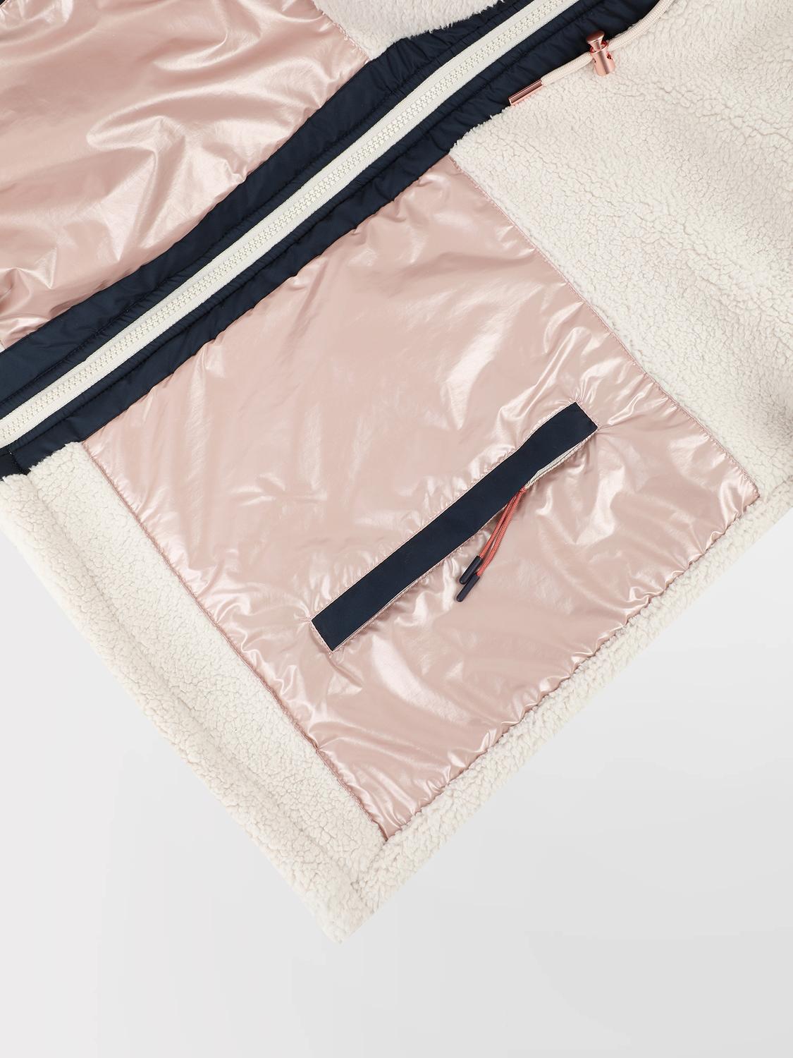 Blouson Ecru Manches Longues Sherpa PAULAZIP Blouson Ecru Manches Longues Sherpa PAULAZIP
