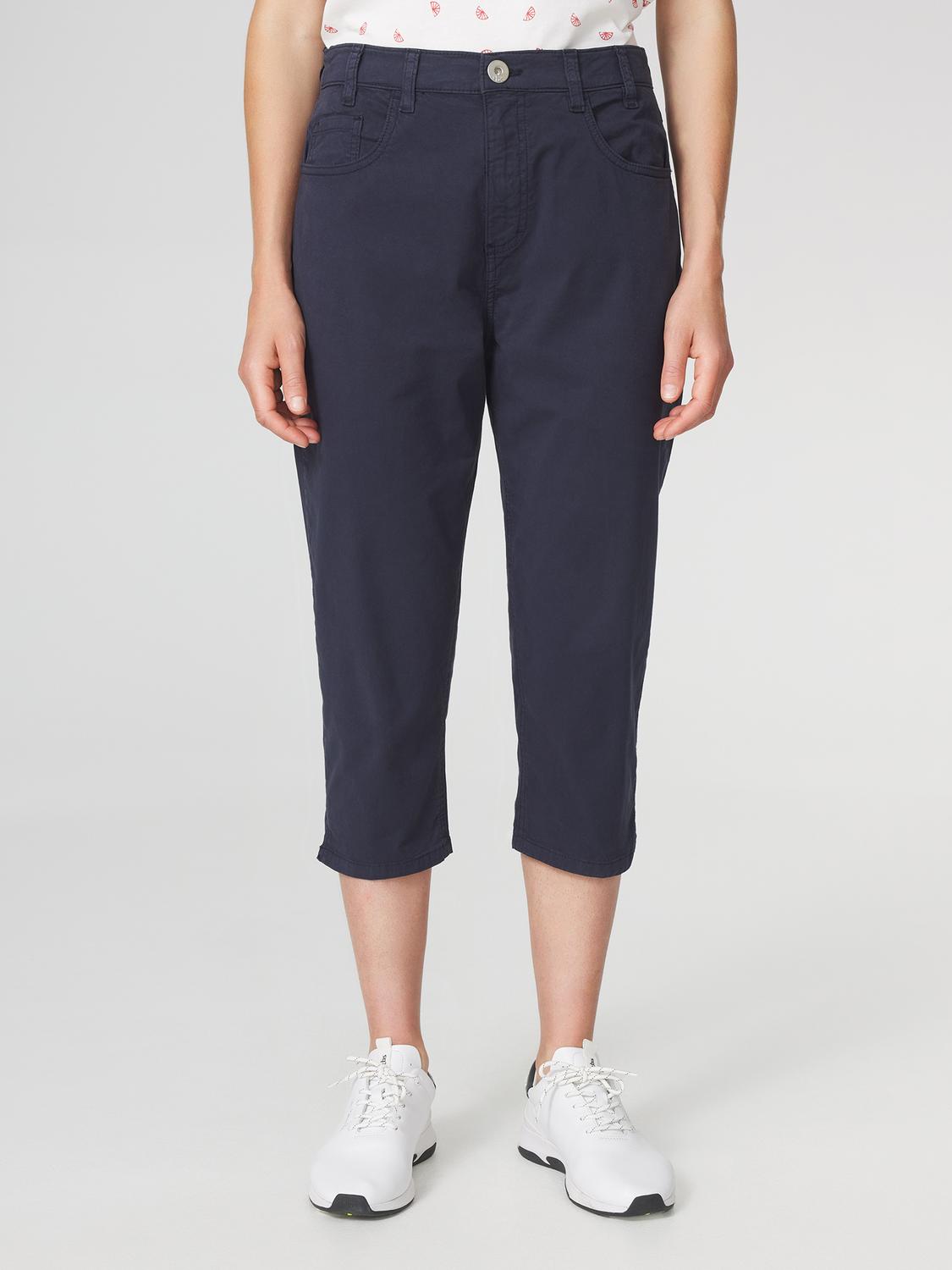 Corsaire Femme Coton Stretch Marine