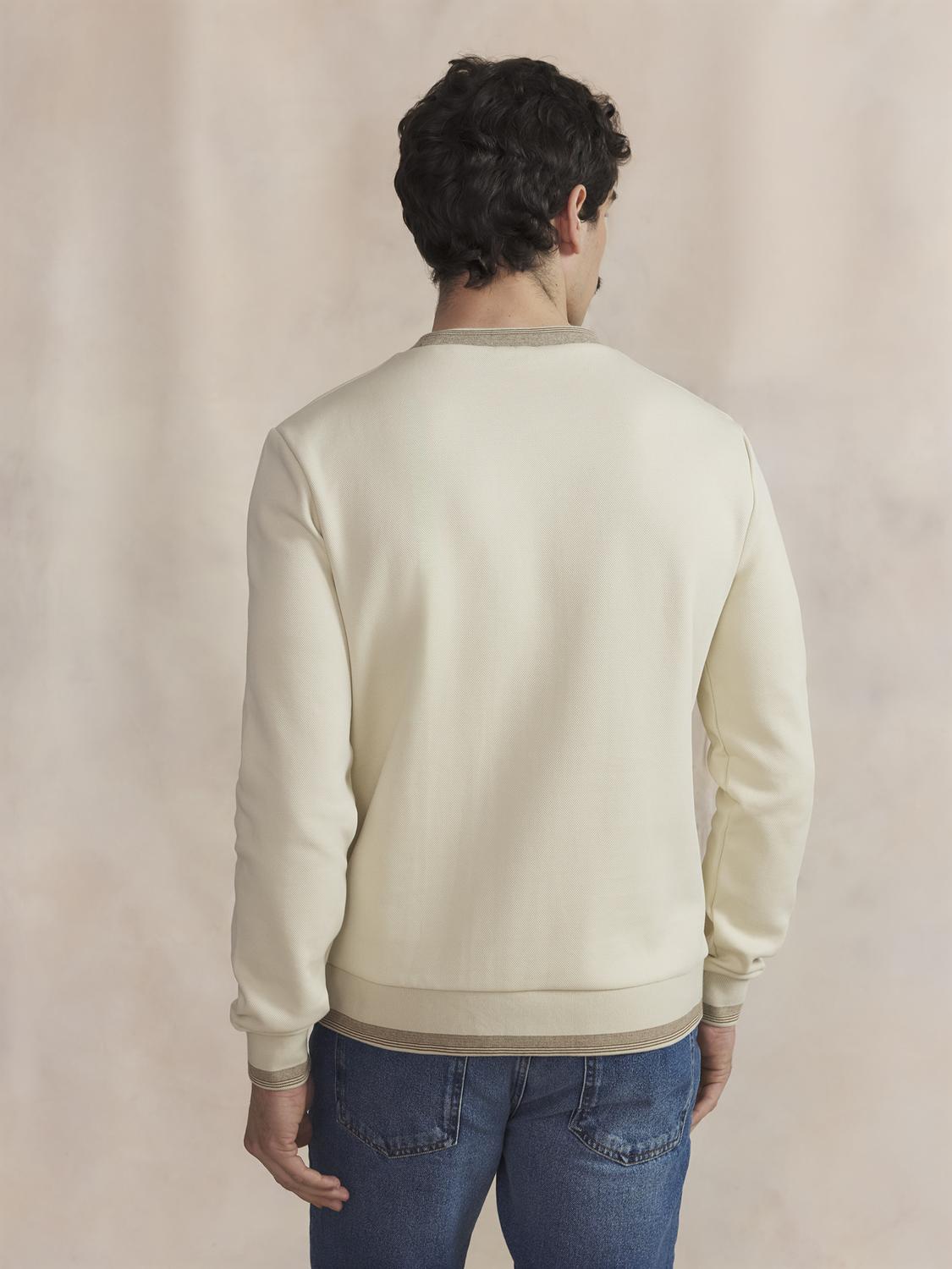 Sweat Homme Beige LEANNRON