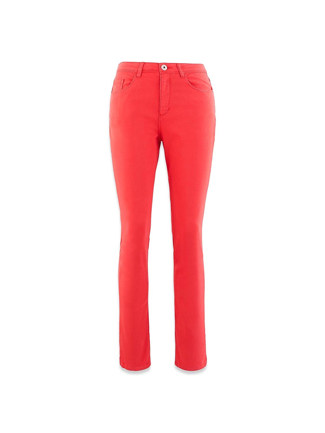 Pantalon Femme Coton Recyclé Rouge