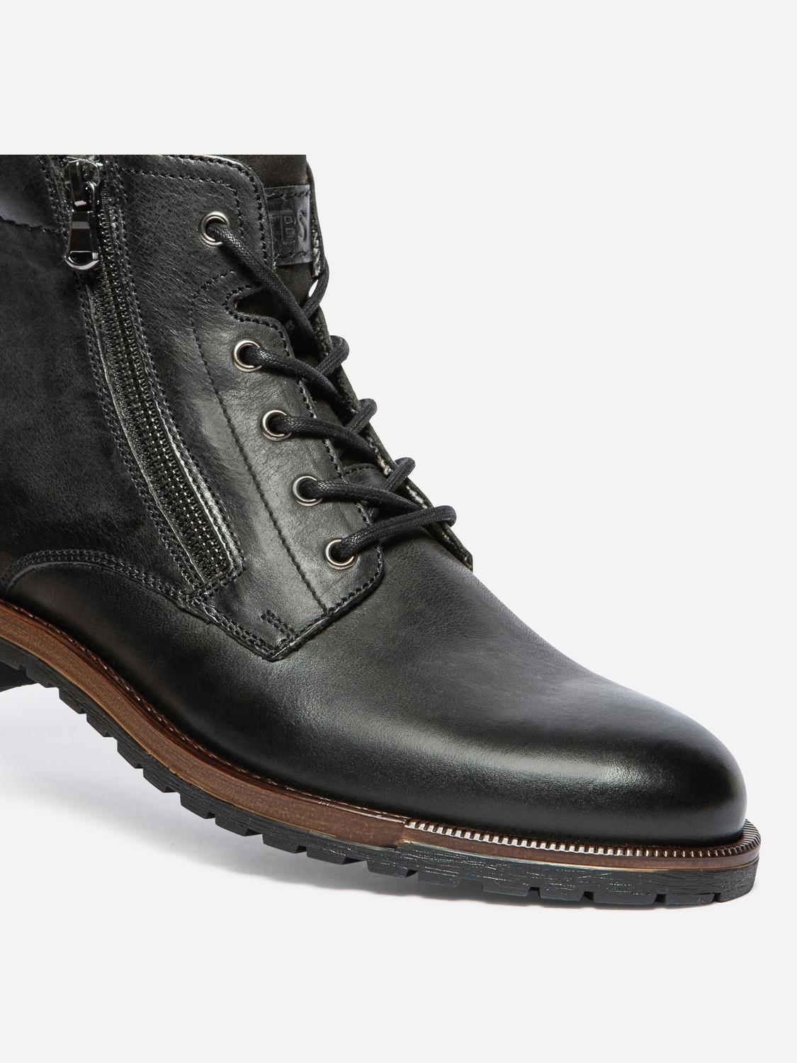 Bottines Homme Cuir Noir THIERNO