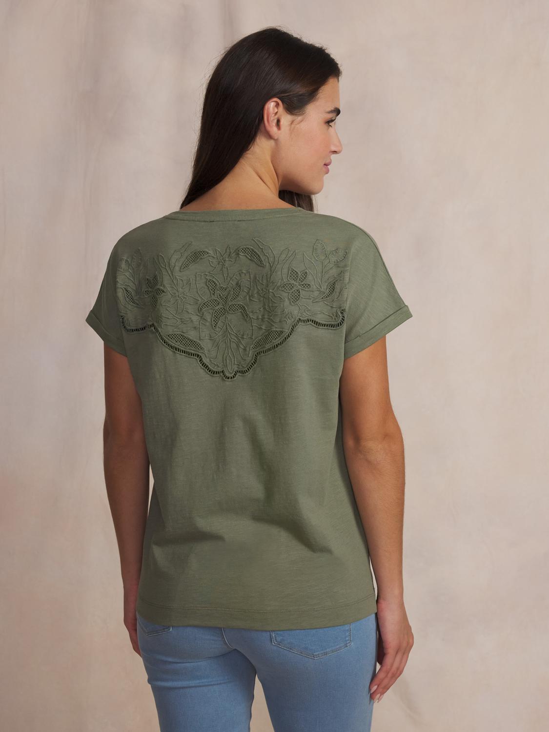 Tee-shirt en maille femme kaki MAHIATEE