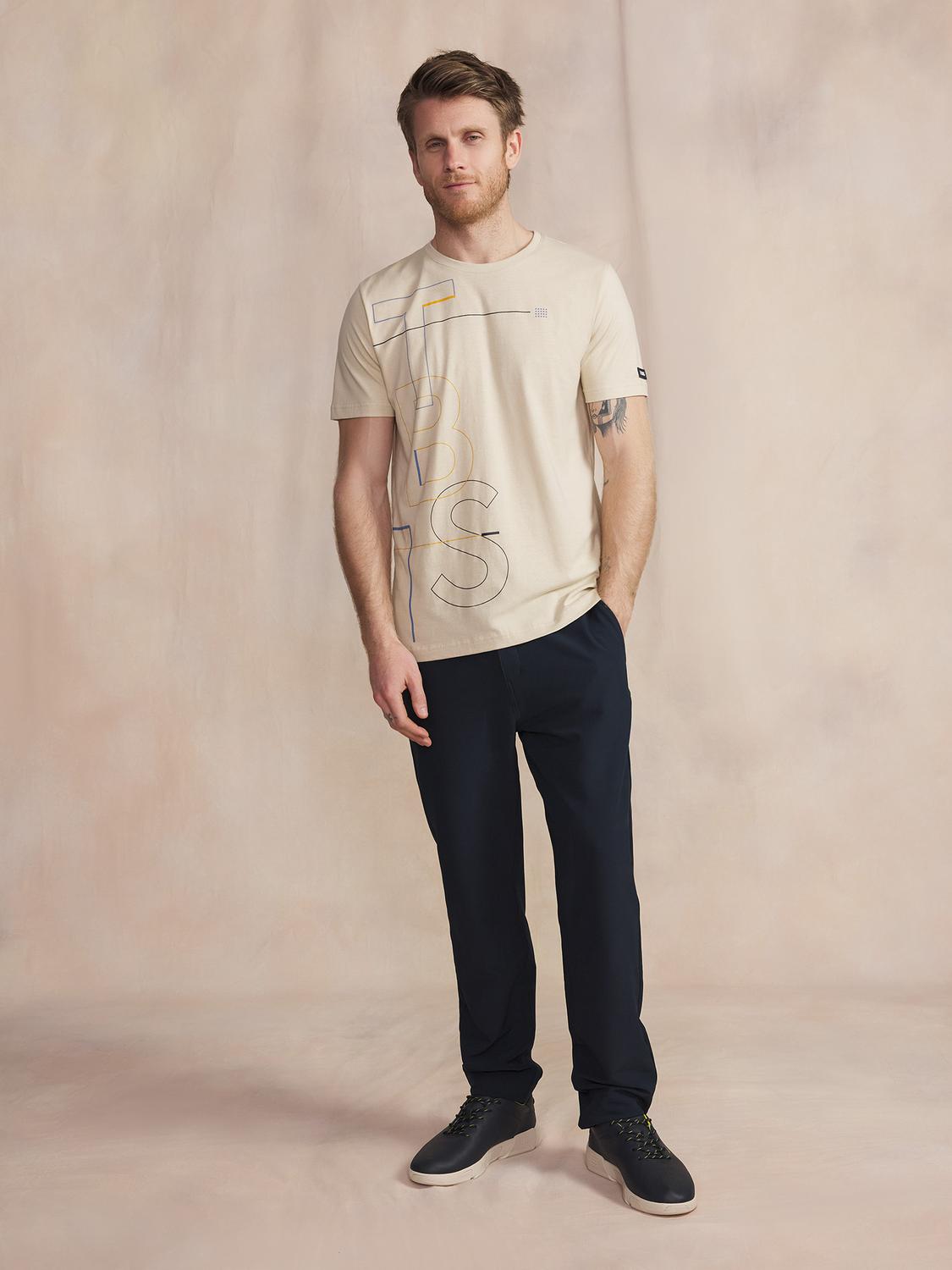 T-Shirt Manches courtes Chaux Manches Courtes Beige JAMAITEE T-Shirt Manches courtes Chaux Manches Courtes Beige JAMAITEE