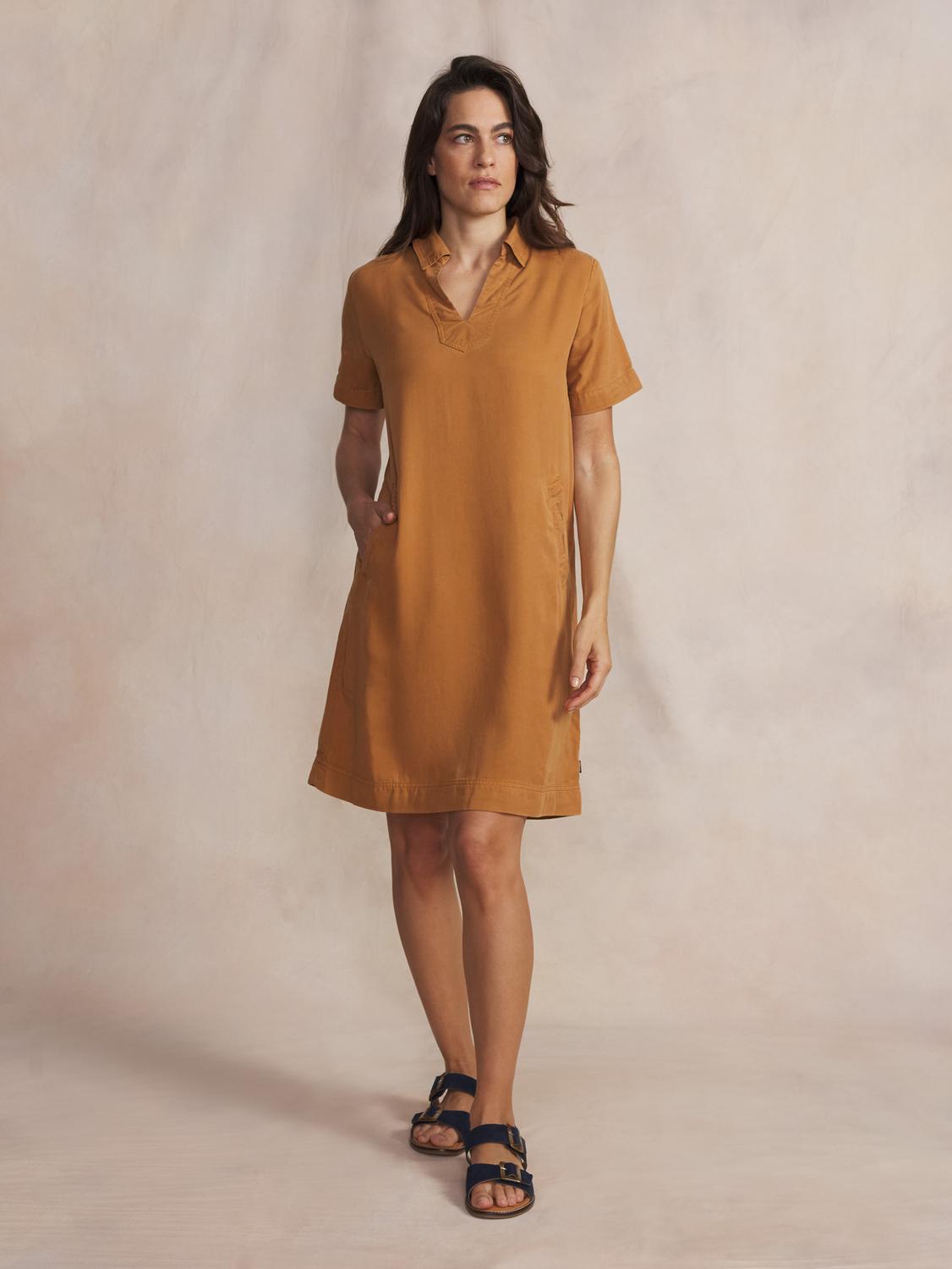 Robe courte femme teck MYRNOROB