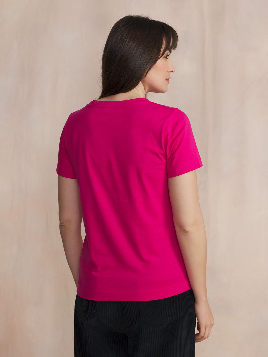Tee Shirt Framboise Manches Courtes AMINATEE