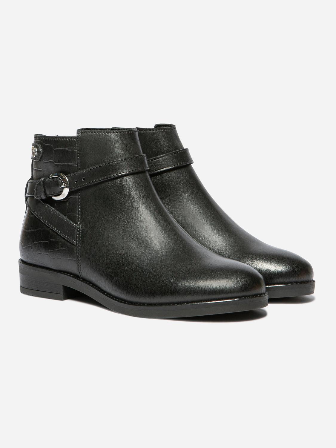 Bottillons Croco Noir Zipees FEROUZA Bottillons Croco Noir Zipees FEROUZA