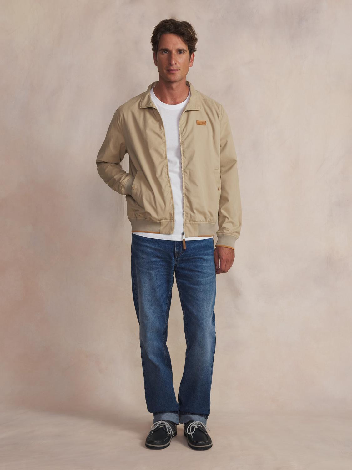 Blouson d'été homme beige BAZYMBLO