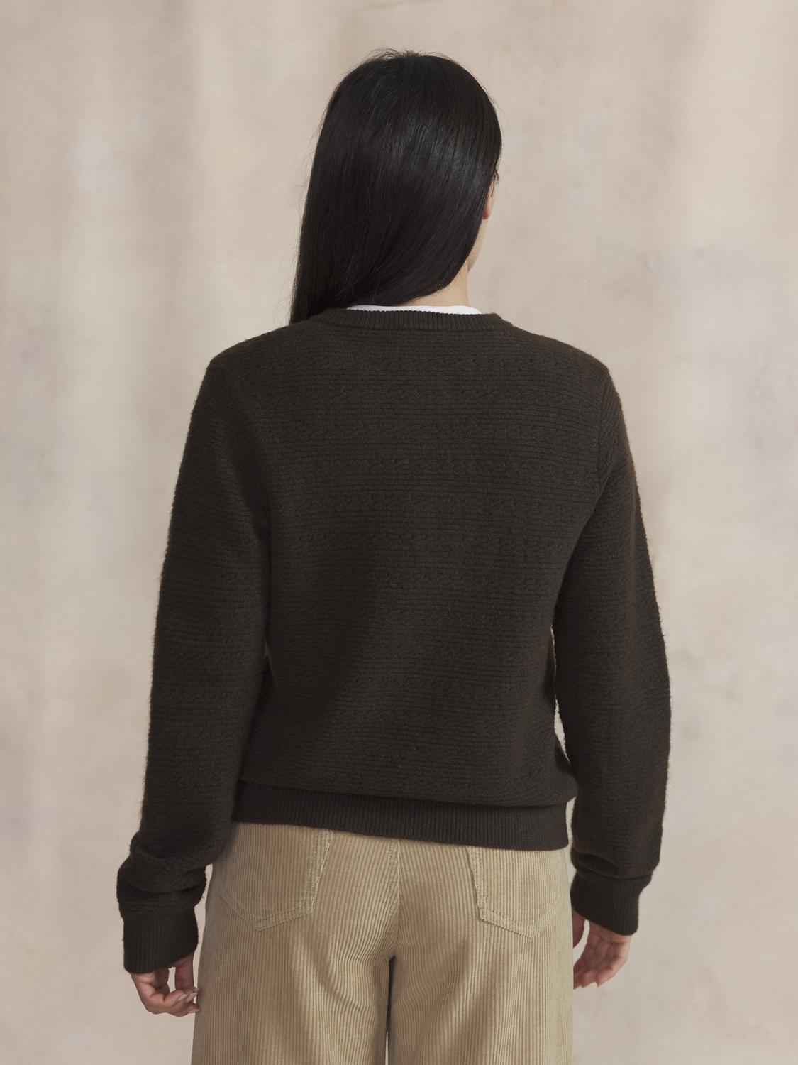 Gilet Femme Brun ALONAGIL