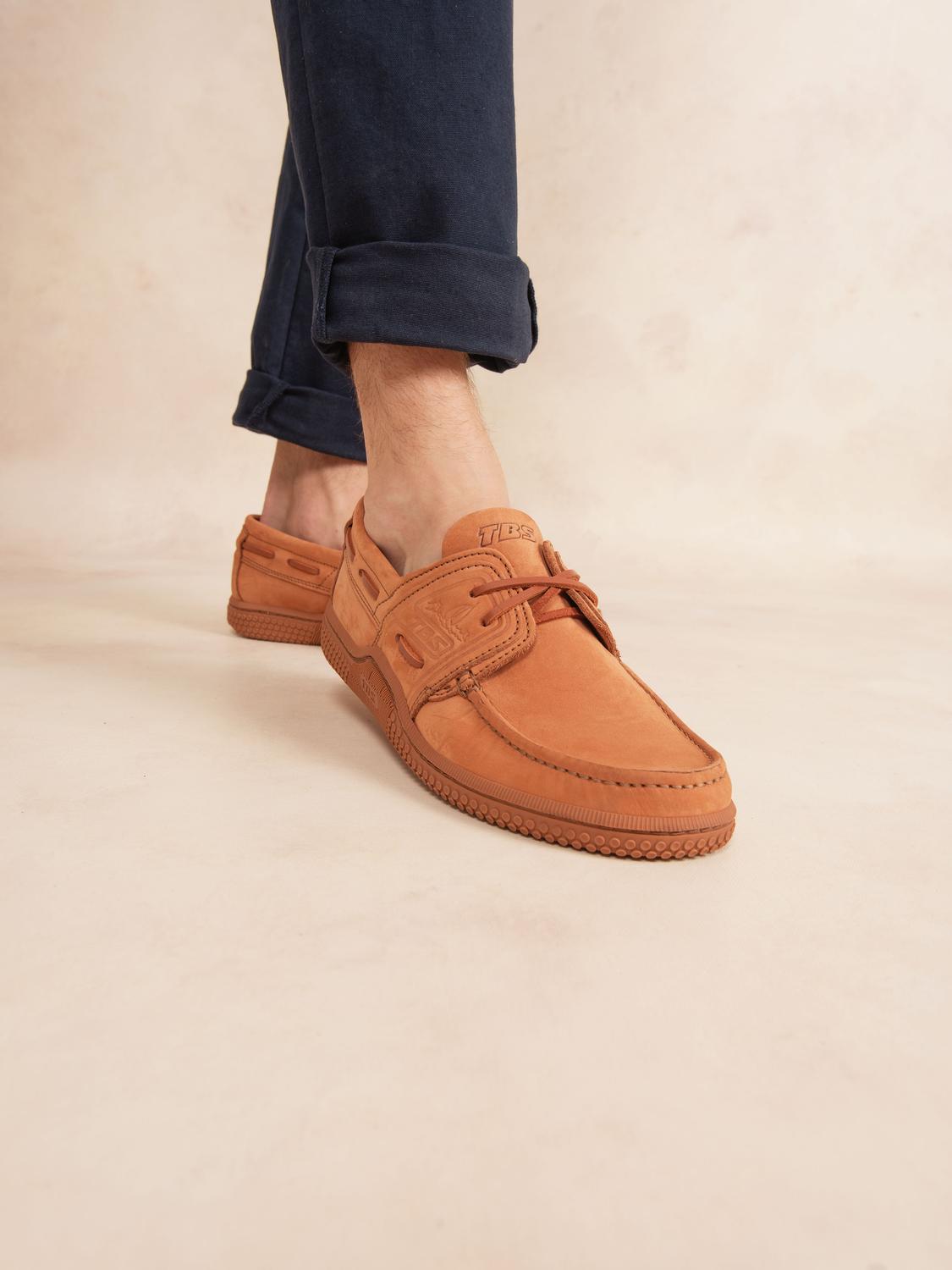 Men's boat shoes Terracotta GONIOX