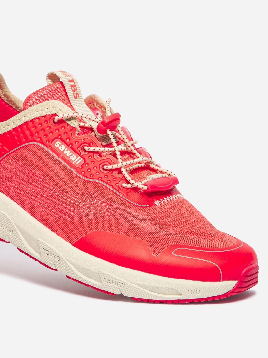 Women's running shoes Coral and Cream JAZLIFE