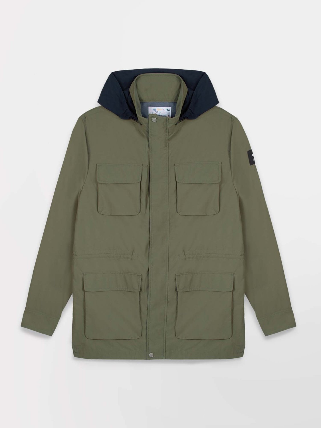Saharienne Homme Légère Coupe-vent - Résistante, Imperméable - Pour Extérieur, Travail, Voyage, Sport - Fermeture éclair Intégrale, Poches