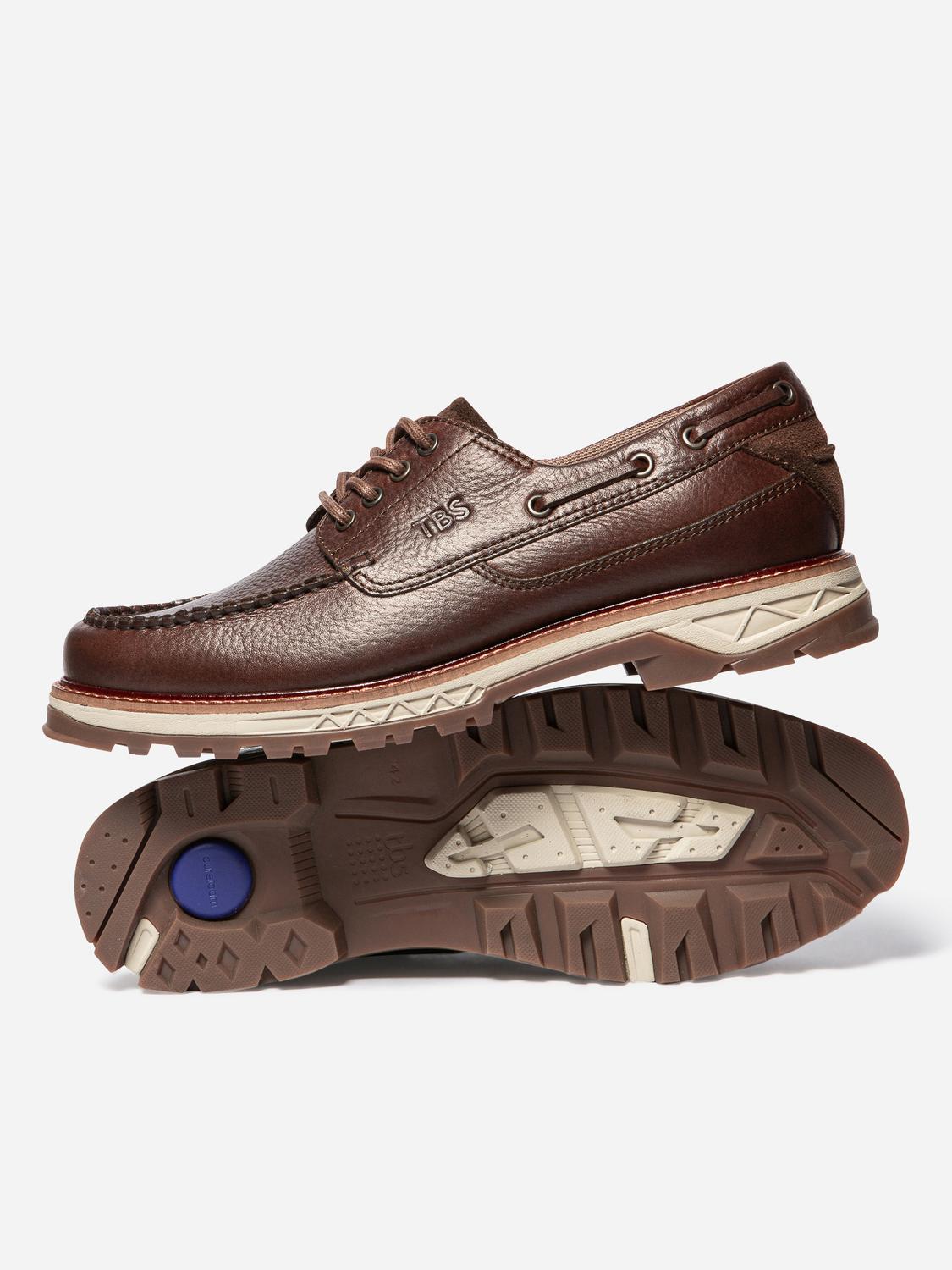 Chaussures Bateau Homme Semelle Epaisse Cuir Marron MERCURY Chaussures Bateau Homme Semelle Epaisse Cuir Marron MERCURY
