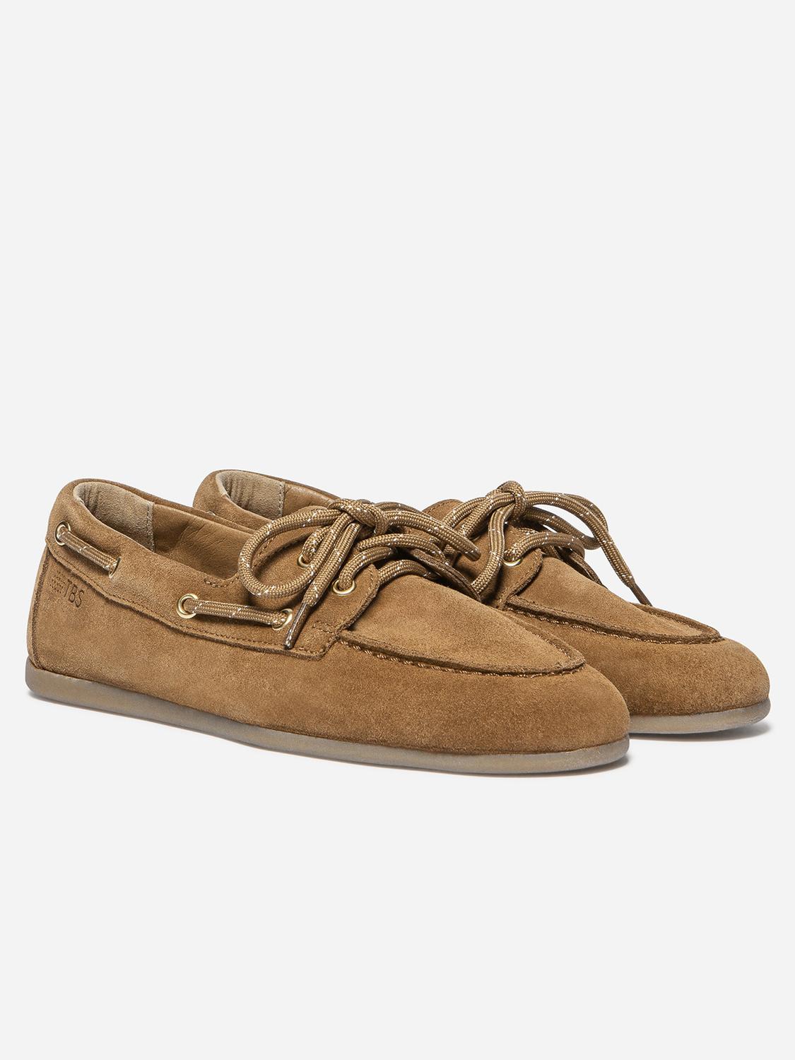 Chaussures bateau femme tan MORICIA