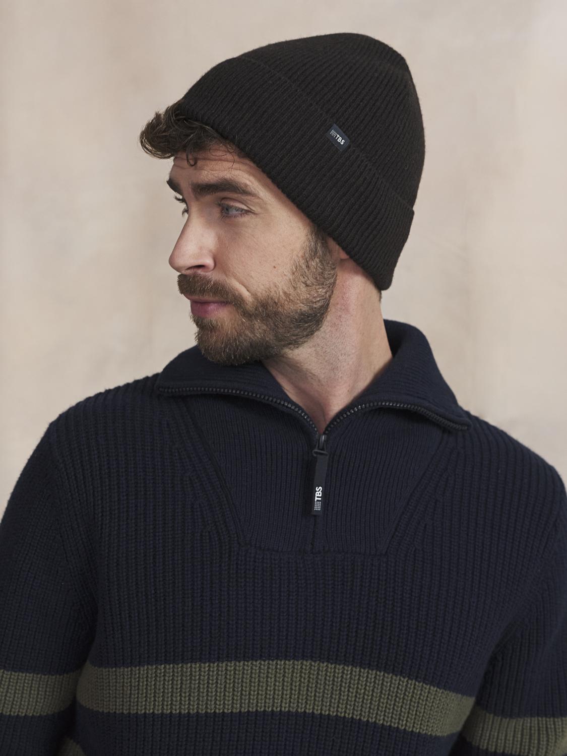 Bonnet Mixte Textile Chocolat ERQUY