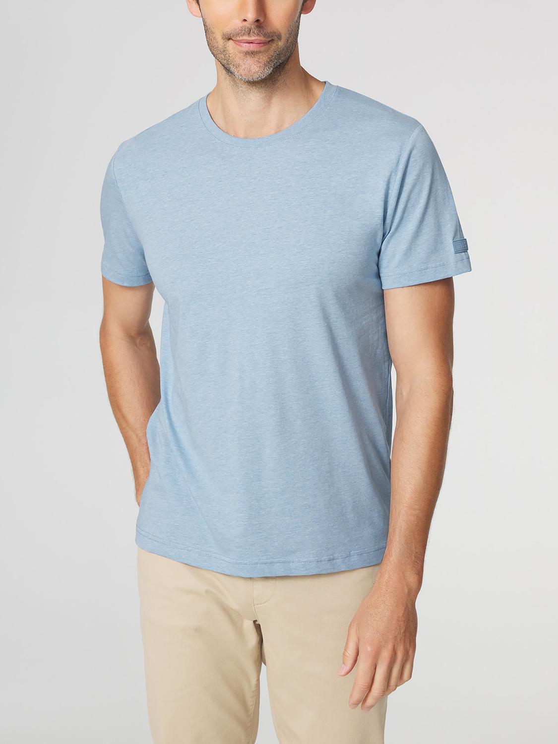 T-shirt Homme Coupe Ajustée Jersey Bleu Ciel PIERETEE