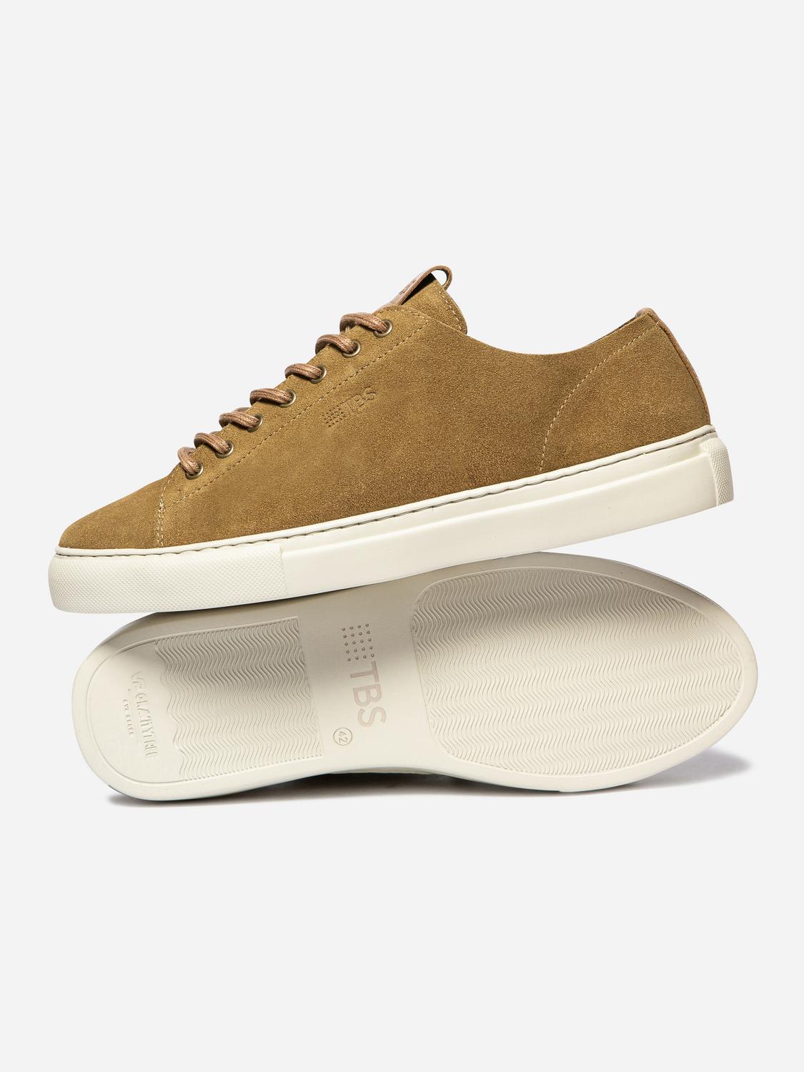 Men's leather sneakers Tobacco ALBERIC