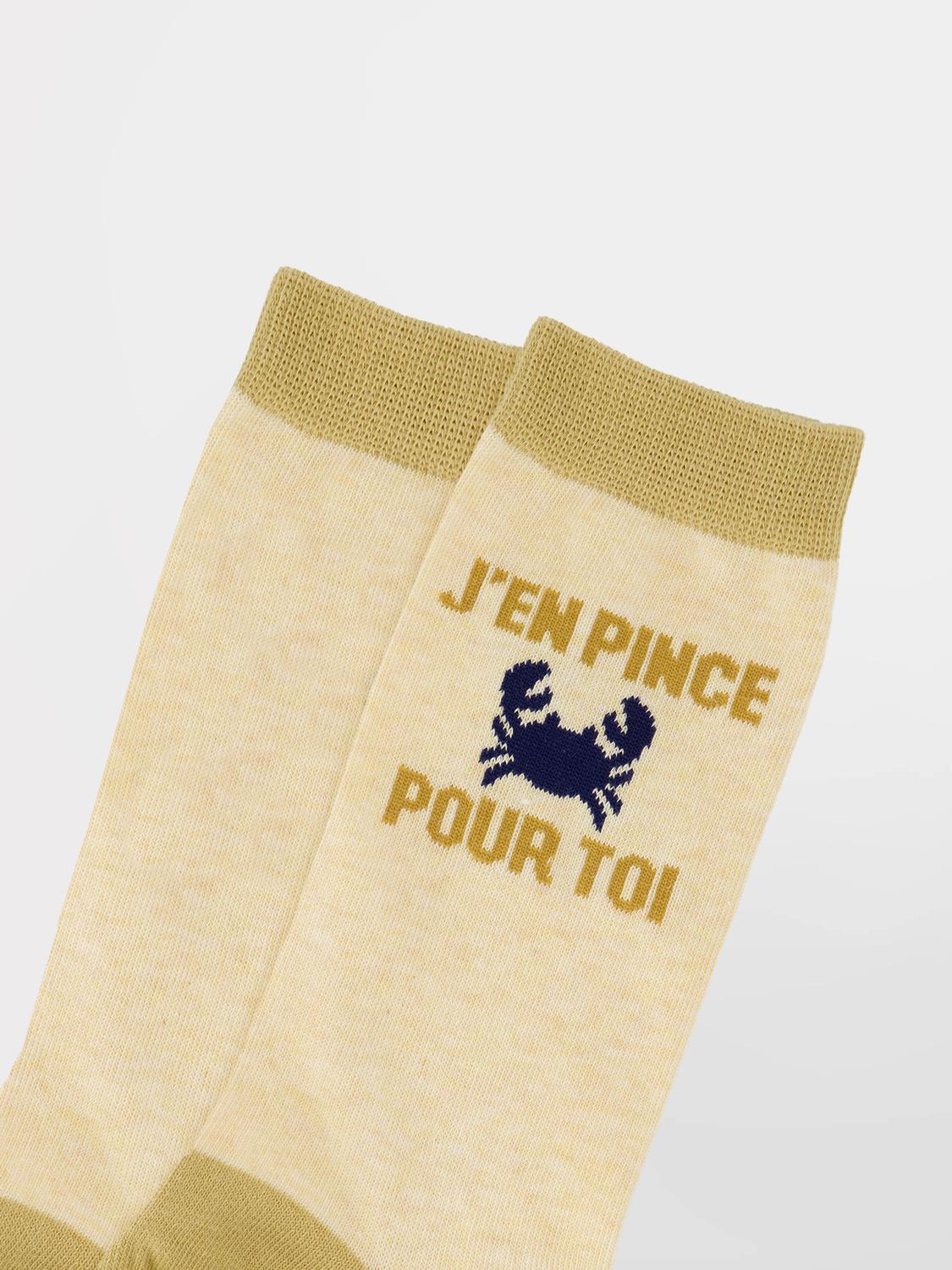 Chaussettes homme taupe et beige GARYSOCK