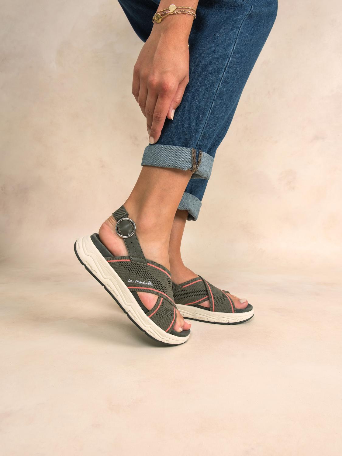 Sandales compensées femme cactus LAIHONA