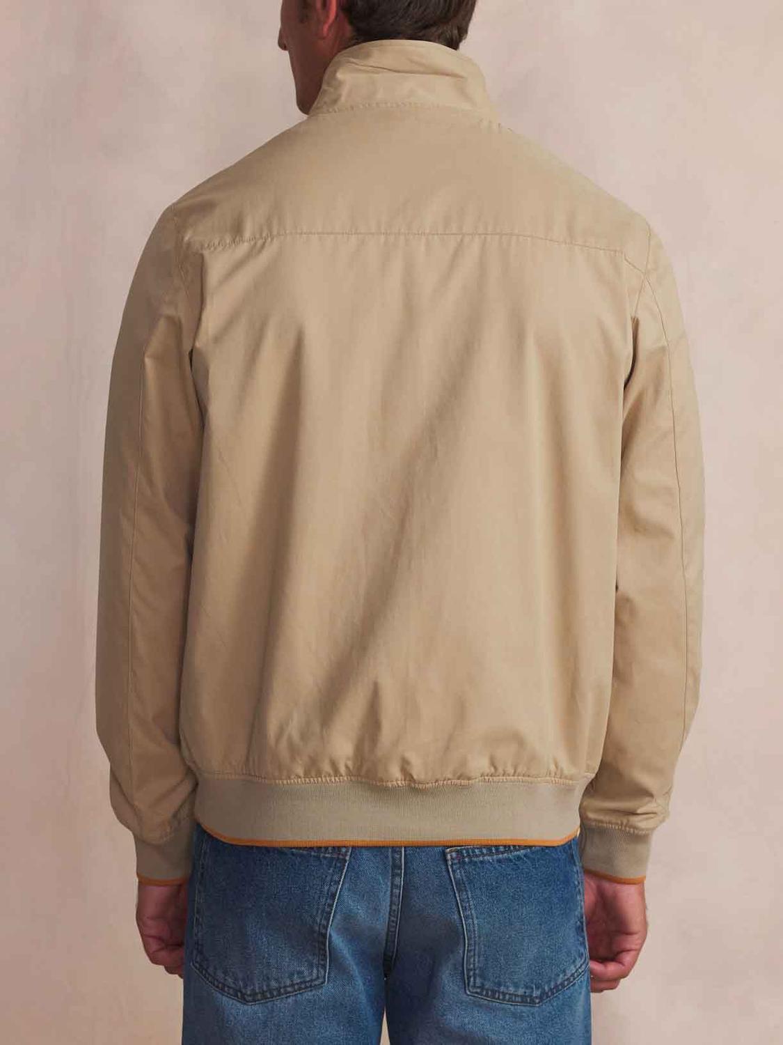 Bomber Jacket Summer Men Beige BAZYMBLO