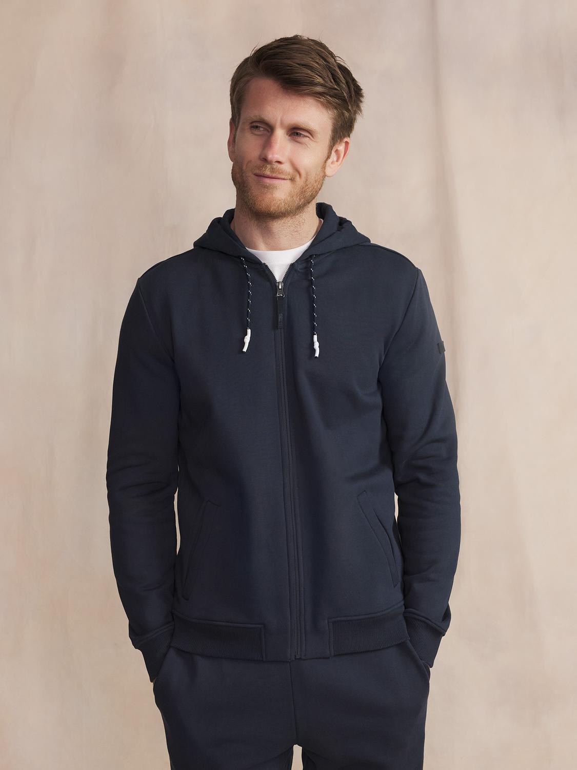Sweat Marine Manches Longues Bleu JULINZIP