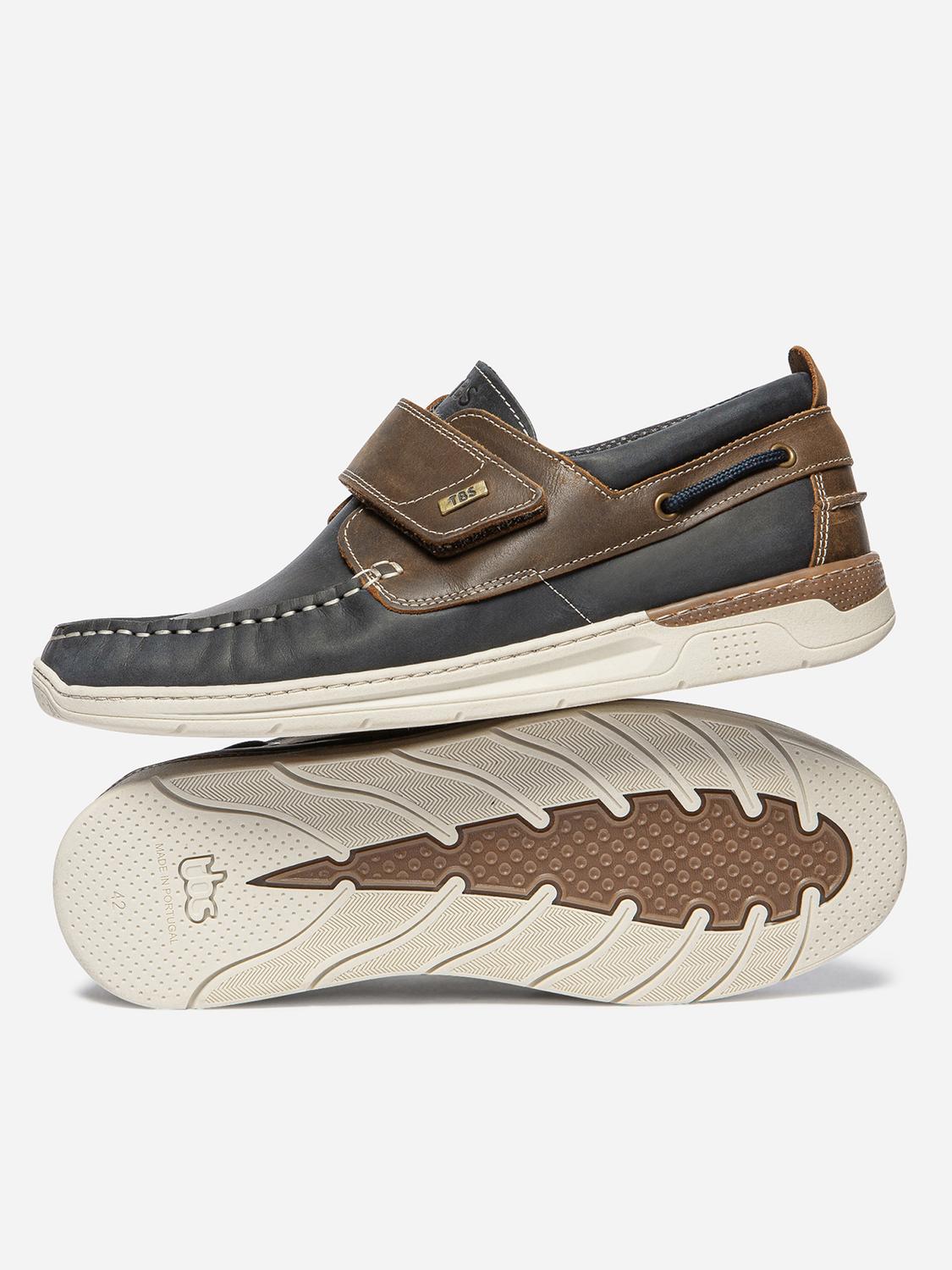 Chaussures bateau homme marine et cognac MATVELC