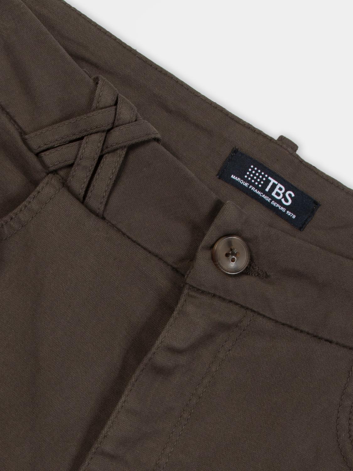 Pantalon Femme Gabardine Brun SINTAPAN