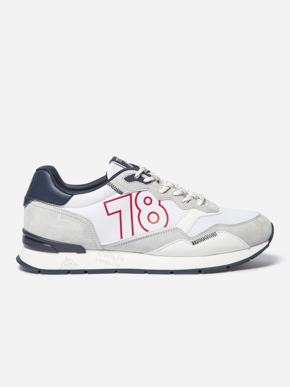 Men's running shoes White and Navy DJONBOT