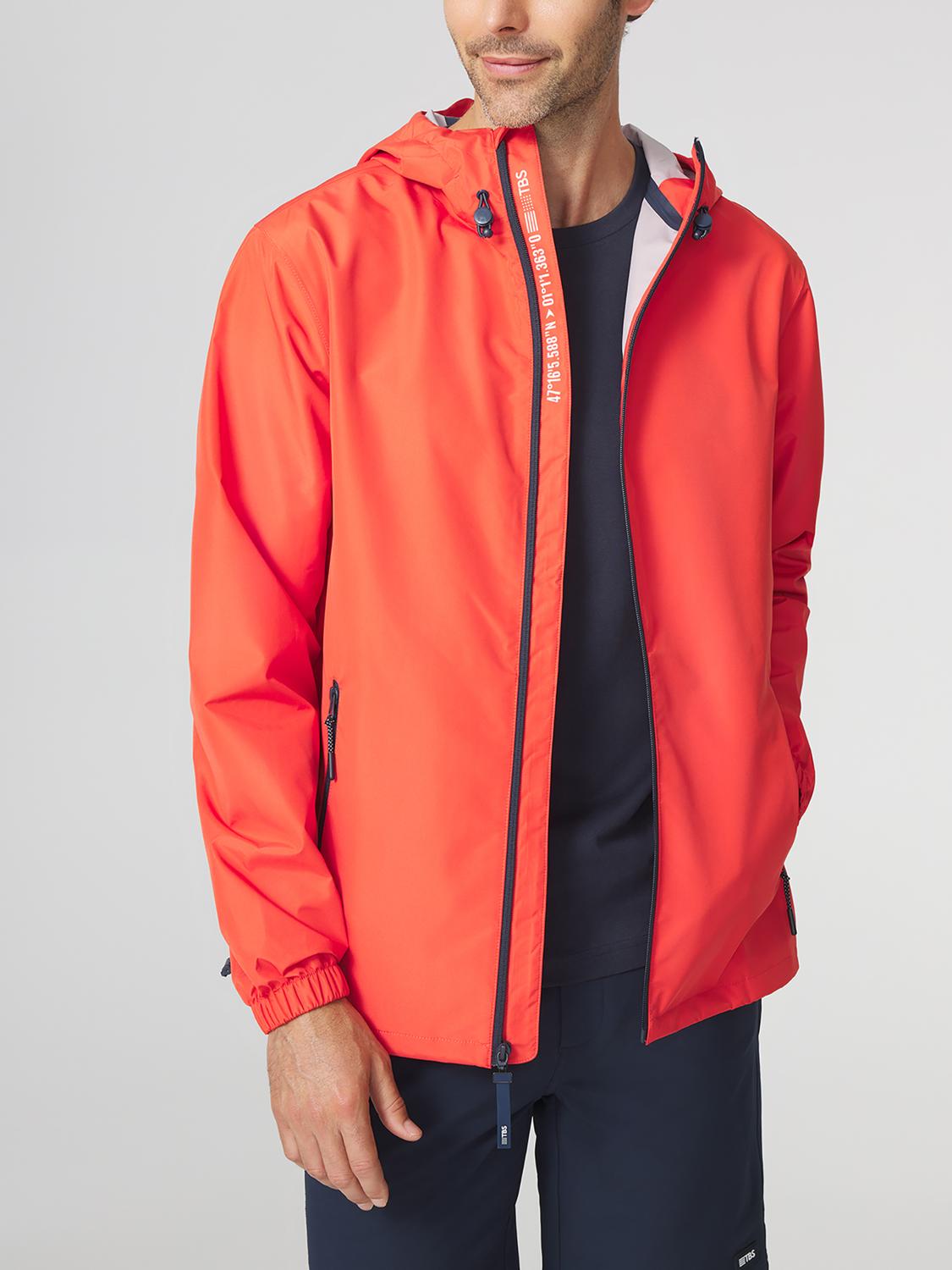 Coupe-Vent Homme Imperméable A Capuche Rouge WINDOBLO