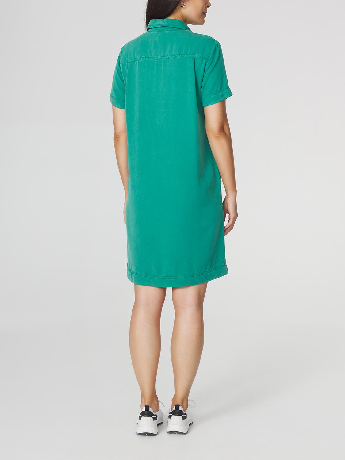 Robe Femme 100% Lyocell Manches Courtes Vert MYRNOROB