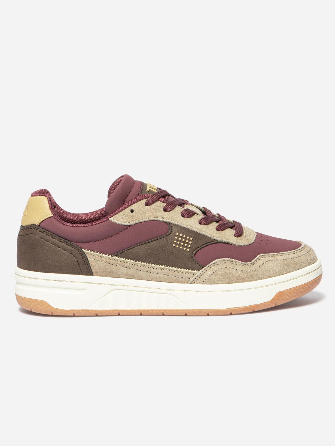 Tennis Femme Cuir Nubuck Rouge ALMERIA Tennis Femme Cuir Nubuck Rouge ALMERIA