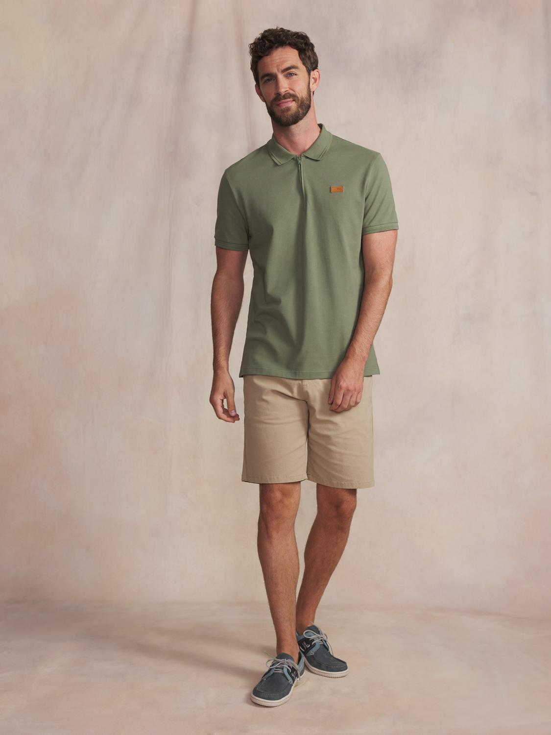 Polo homme kaki NACCAPOL