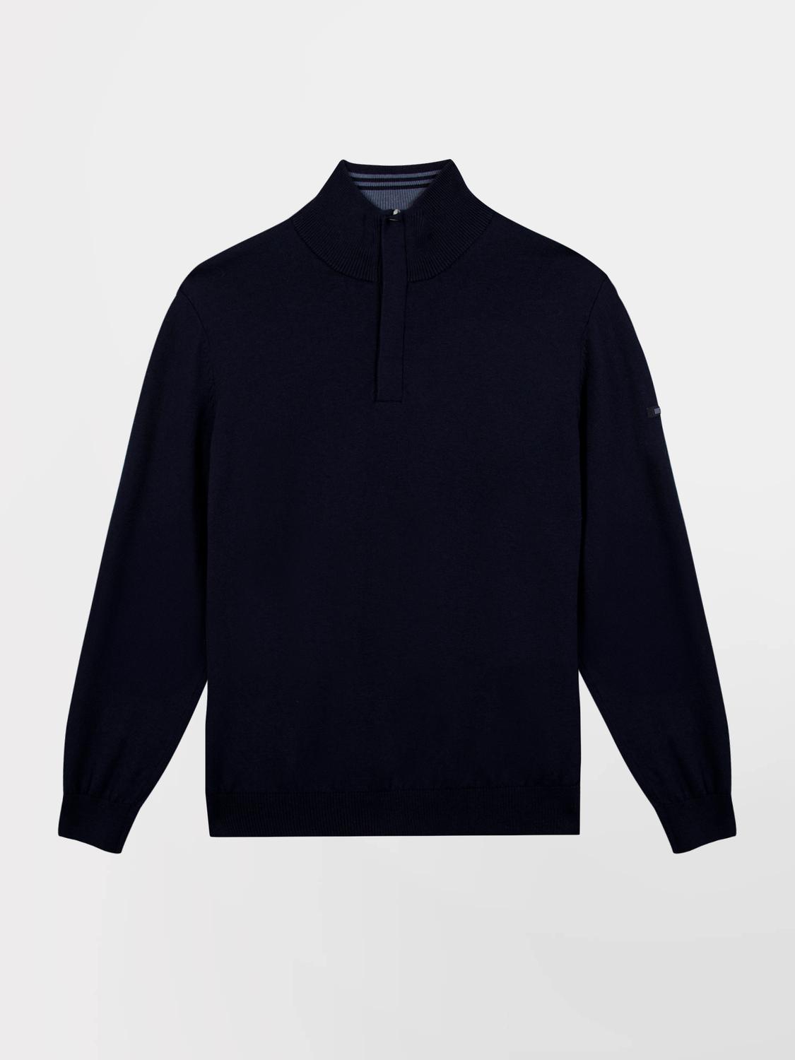 Pull Col Camionneur Homme Marine MALIKCAM