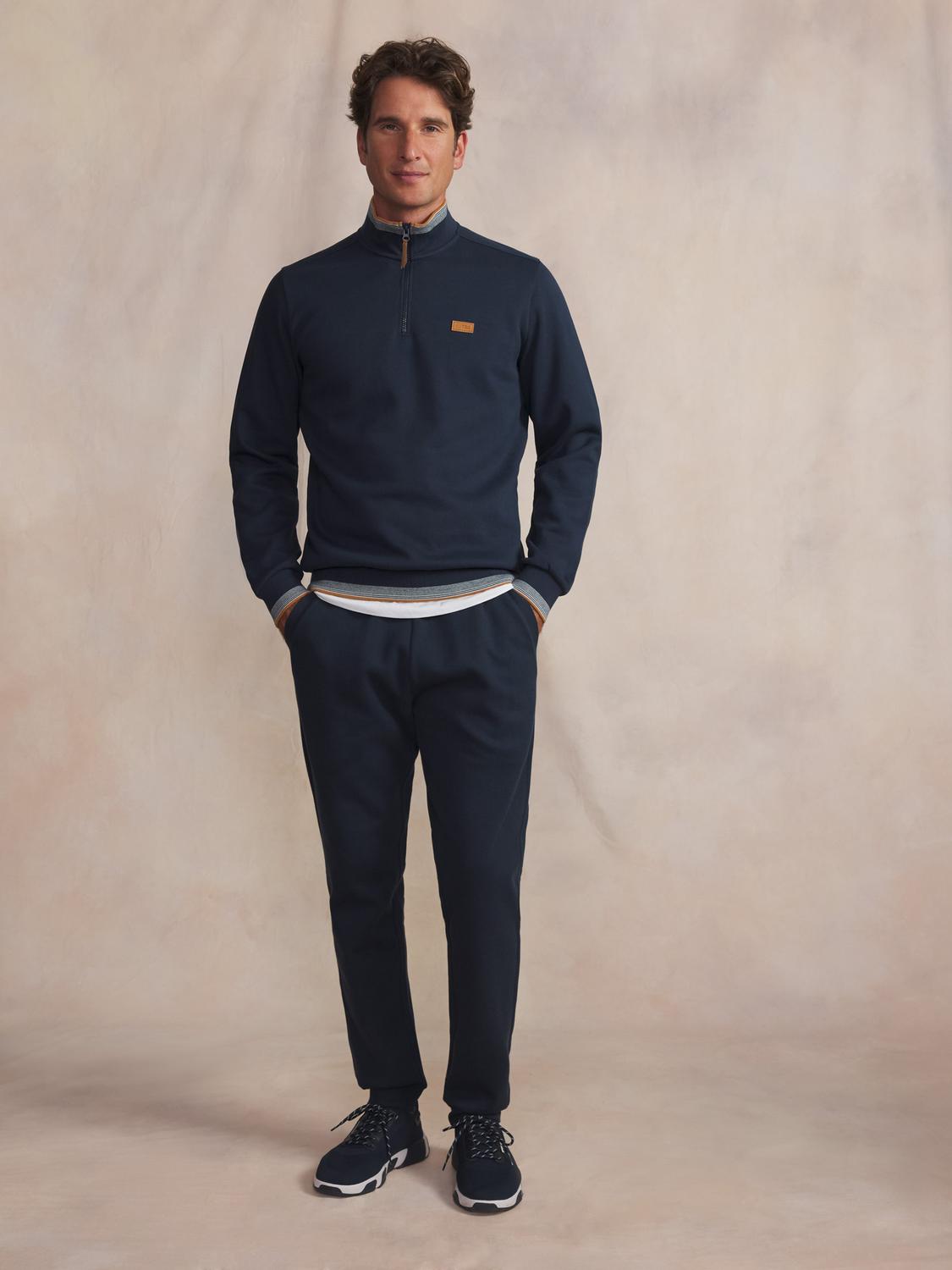 Sweat homme navy LEANNCAM