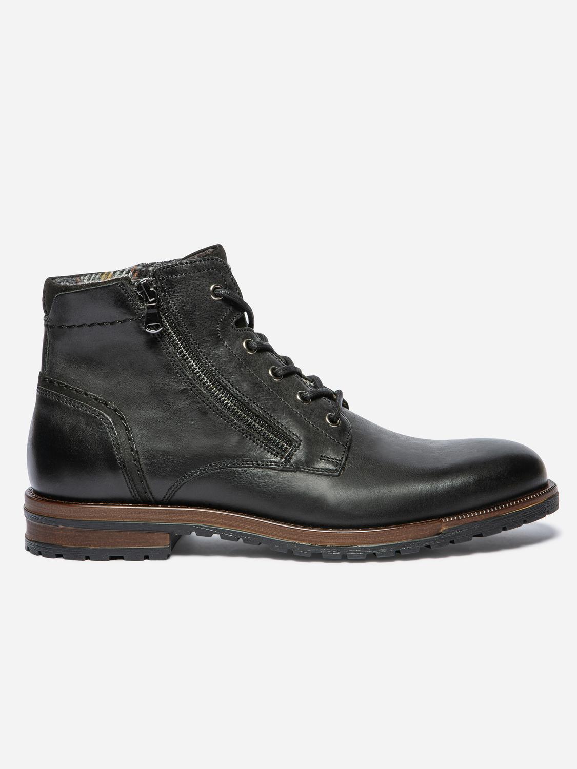Bottines Homme Cuir Noir THIERNO