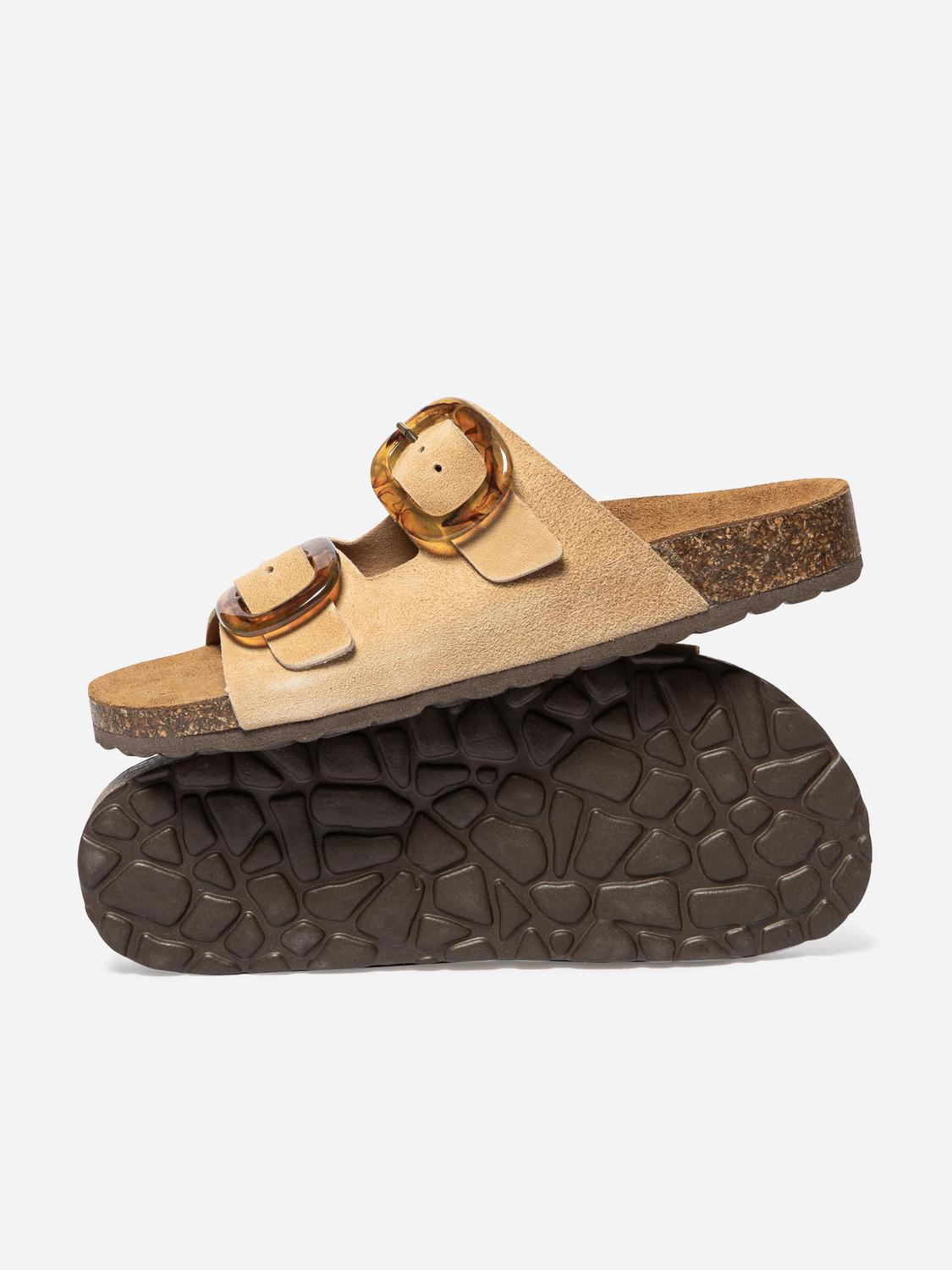 Mules femme caramel RAYANNA