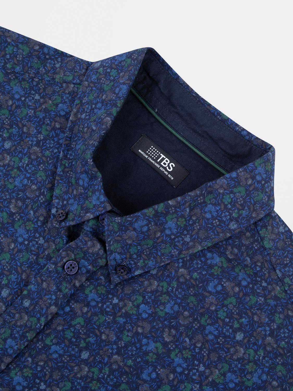 Chemise Manches Longues Bleu JANAVCHE Chemise Manches Longues Bleu JANAVCHE