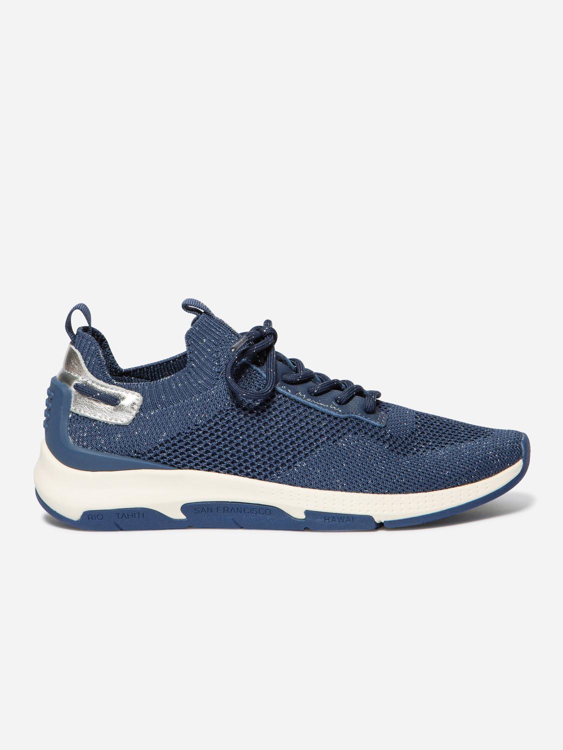 Women's running shoes Heathered Regatta and Silver JELLINA