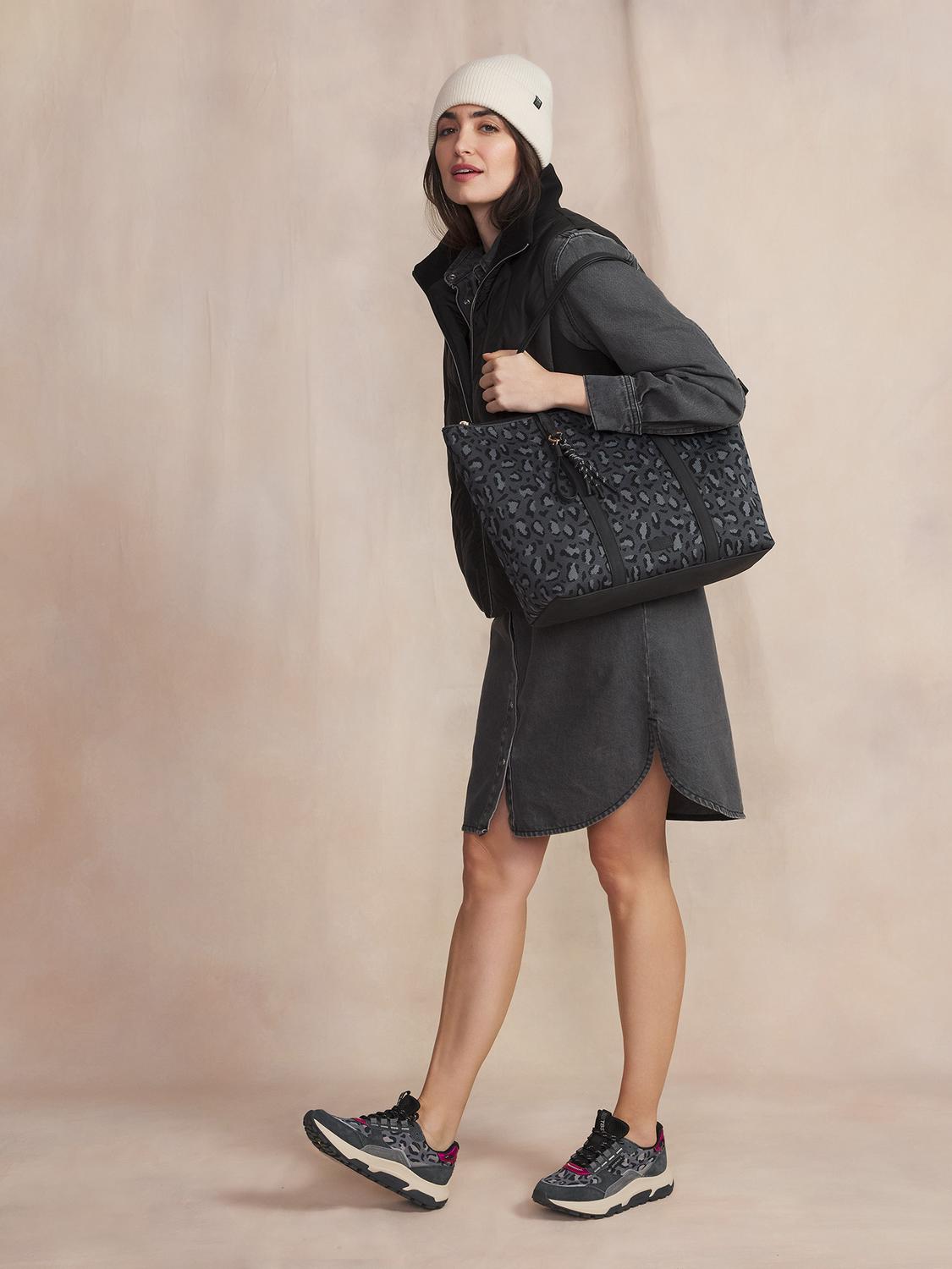 Sac Cabas Femme Knit Recyclé Noir JAZACABA Sac Cabas Femme Knit Recyclé Noir JAZACABA